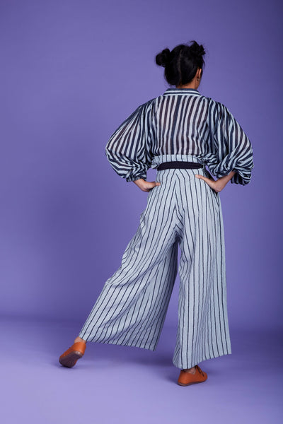 Mati Paper Bag Pants - SSBlue Fashion Mati