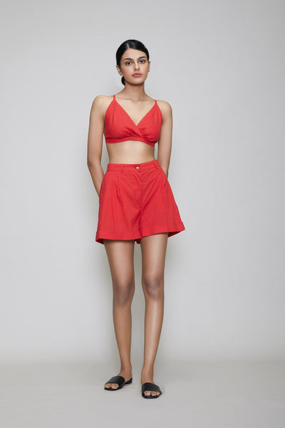 MATI PL SHORTS - RED Fashion Mati