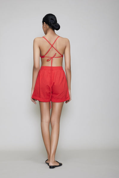 MATI PL SHORTS - RED Fashion Mati