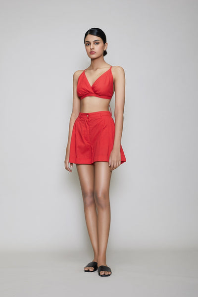 MATI PL SHORTS - RED Fashion Mati