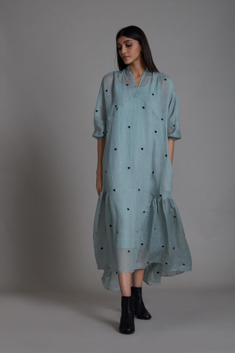 MATI QUEEN OF HEART DRESS-BLUE Fashion Mati