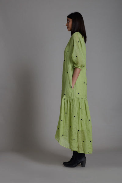 MATI QUEEN OF HEART DRESS-GREEN Fashion Mati