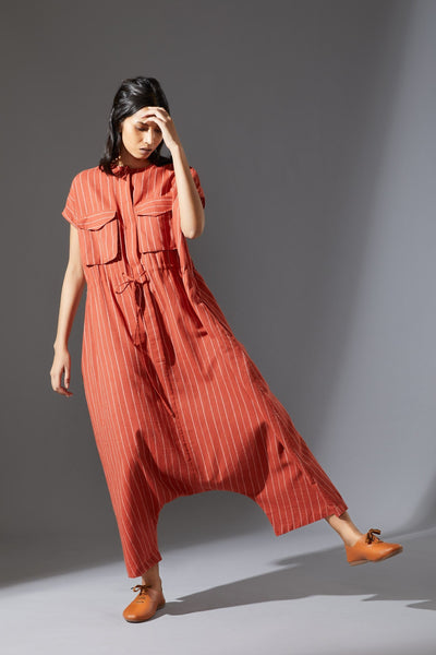 MATI SAFARI JUMPSUIT - AW RUST Fashion Mati