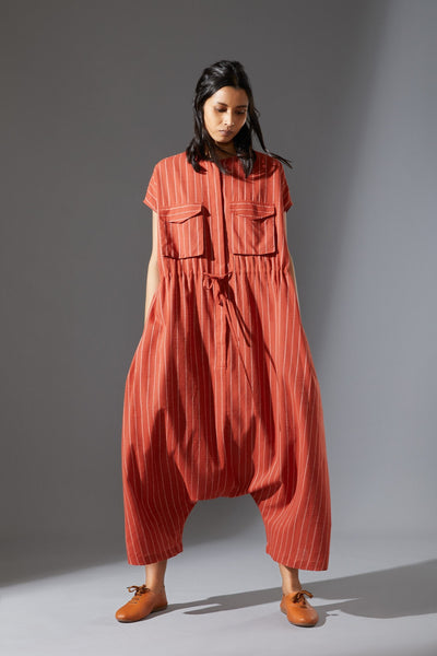 MATI SAFARI JUMPSUIT - AW RUST Fashion Mati