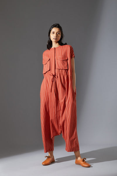 MATI SAFARI JUMPSUIT - AW RUST Fashion Mati