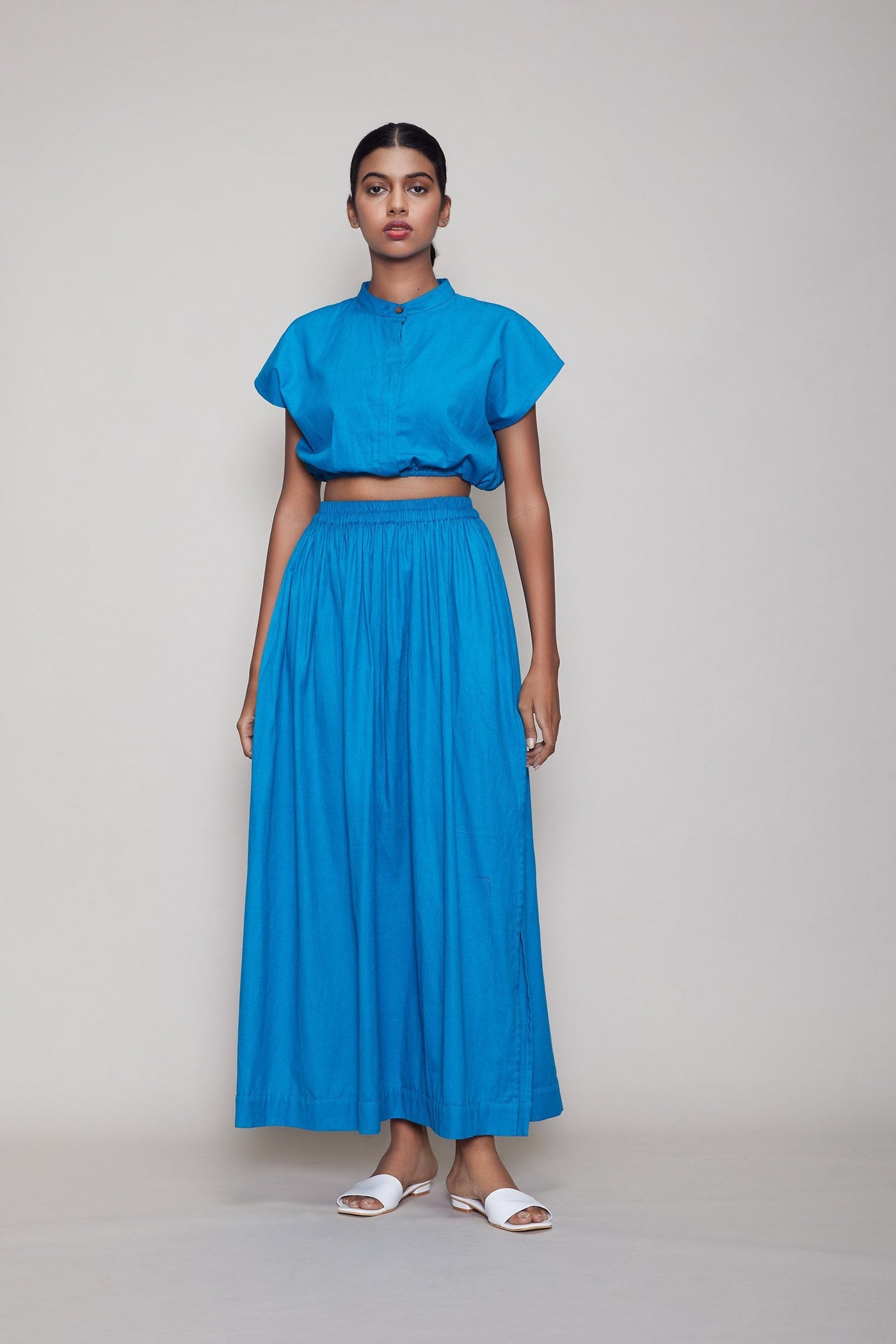 MATI SL SKIRT - BLUE Fashion Mati