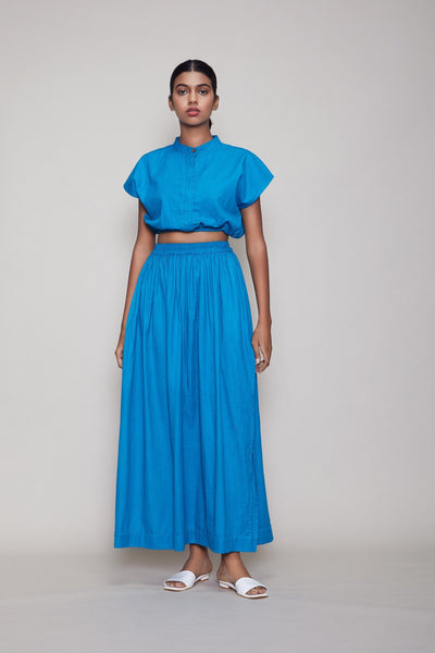 MATI SL SKIRT - BLUE Fashion Mati