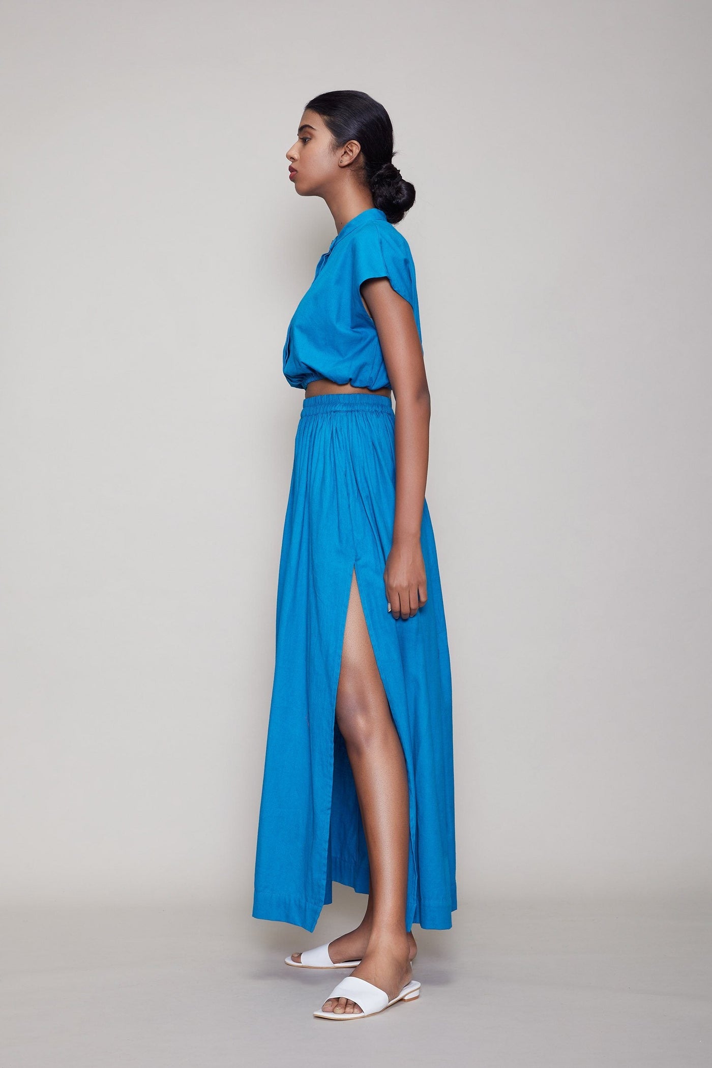 MATI SL SKIRT - BLUE Fashion Mati