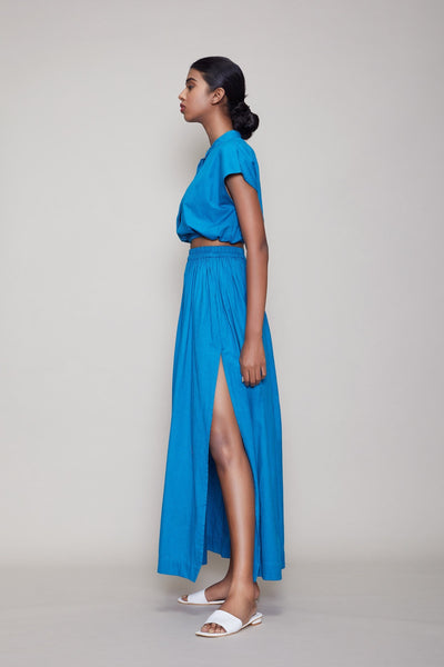 MATI SL SKIRT - BLUE Fashion Mati