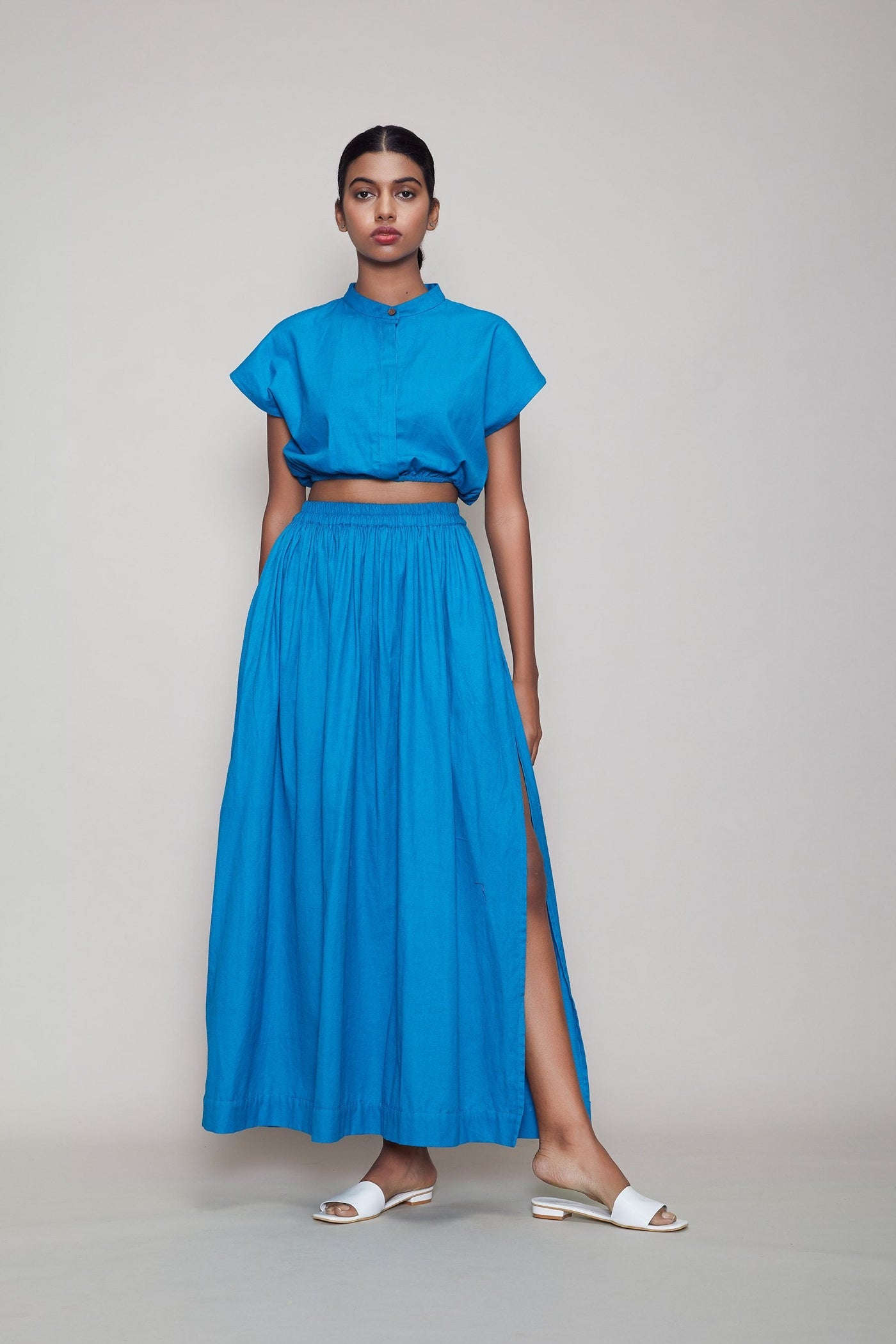 MATI SL SKIRT - BLUE Fashion Mati