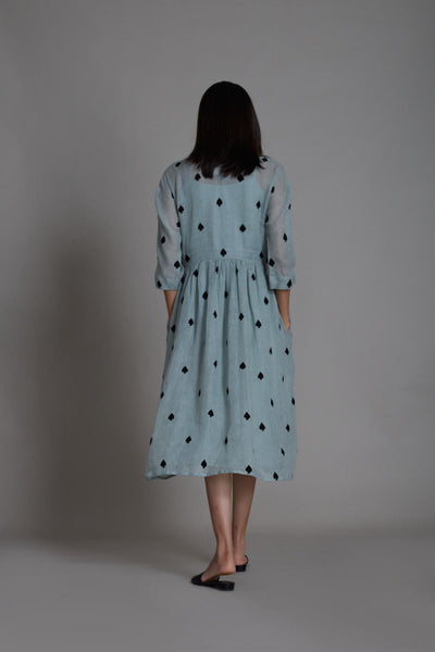 MATI TEEN PATTI DRESS-BLUE Fashion Mati