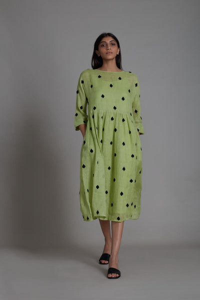 MATI TEEN PATTI DRESS-GREEN Fashion Mati