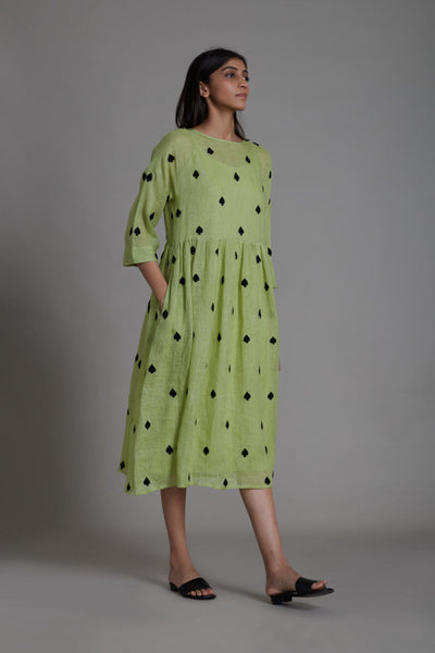 MATI TEEN PATTI DRESS-GREEN Fashion Mati