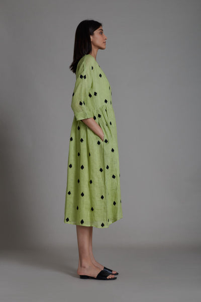 MATI TEEN PATTI DRESS-GREEN Fashion Mati