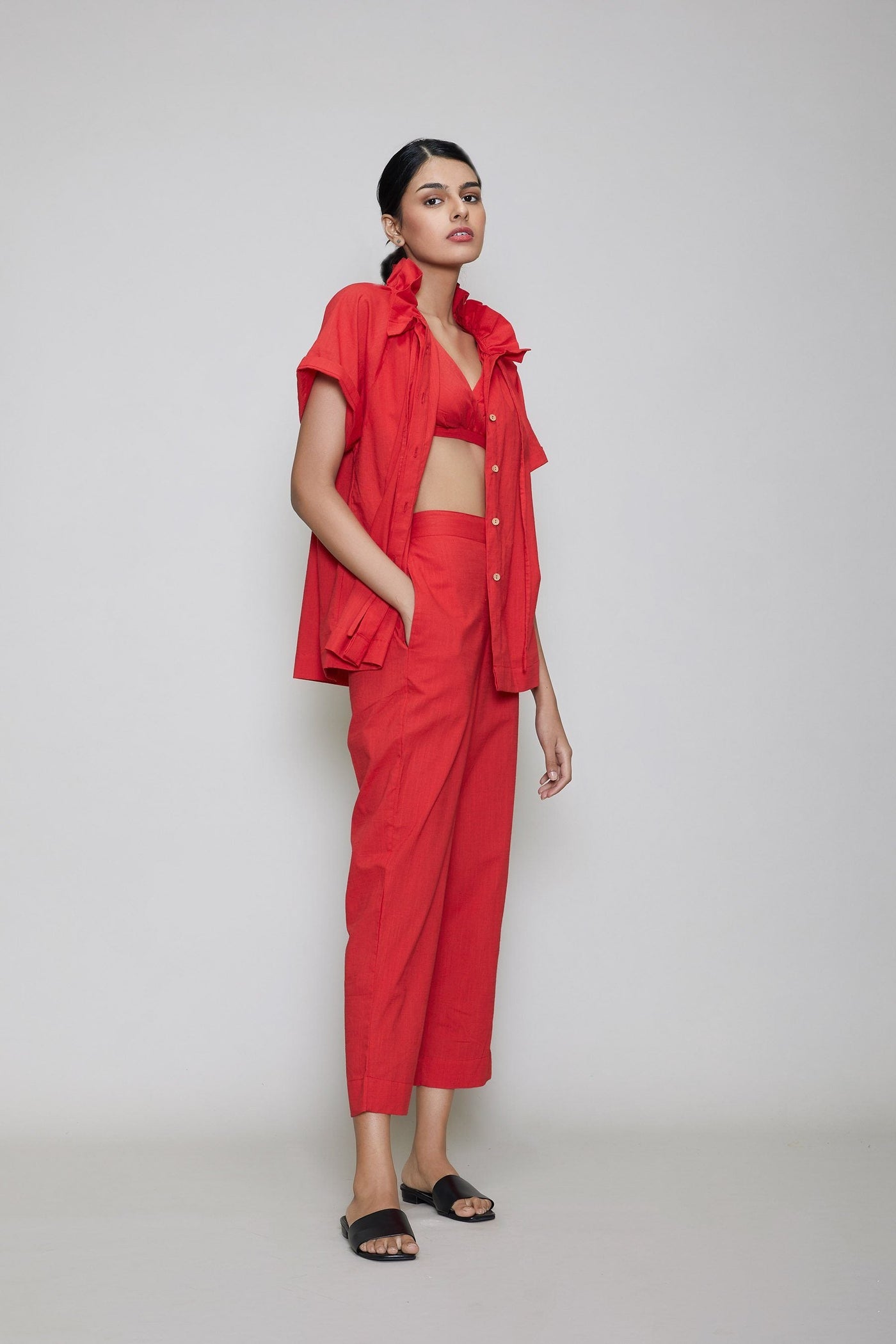MATI TORA BRALETTE 3 PIECE SET - RED Fashion Mati