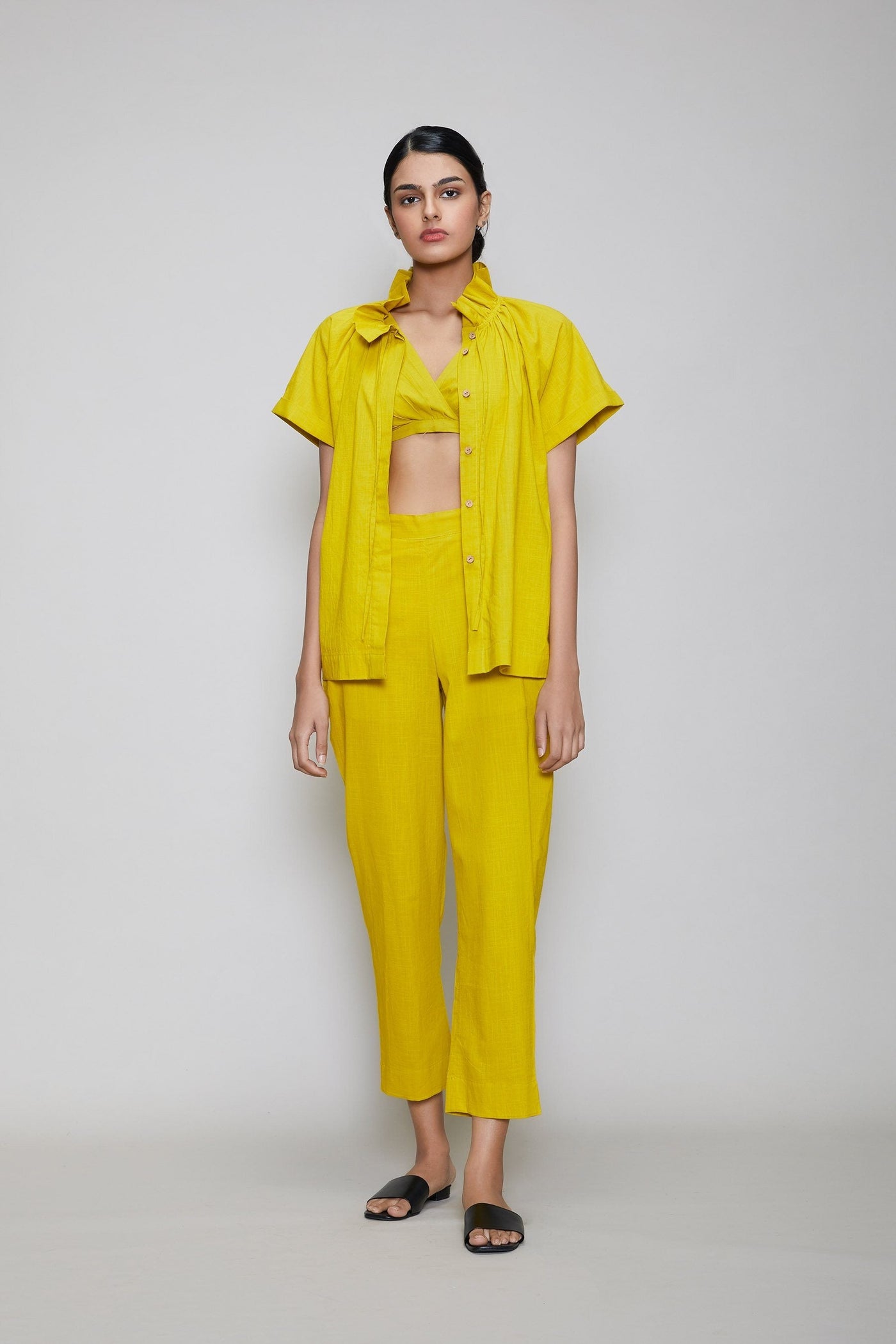 MATI TORA BRALETTE 3 PIECE SET - YELLOW Fashion Mati