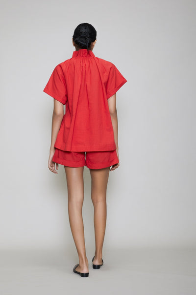 MATI TORA & SHORTS SET - RED Fashion Mati