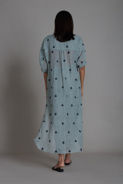 MATI TRUMP CARD TUNIC DRESS-BLUE Fashion Mati