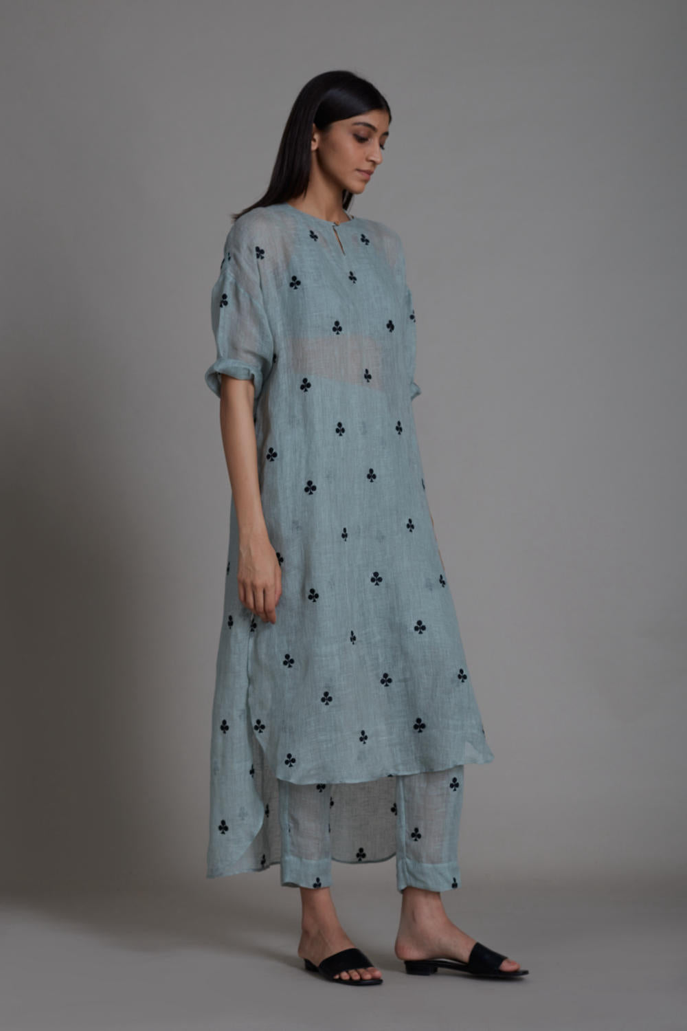 MATI TRUMP CARD TUNIC DRESS-BLUE Fashion Mati