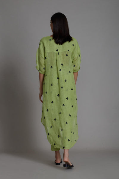 MATI TRUMP CARD TUNIC DRESS-GREEN Fashion Mati