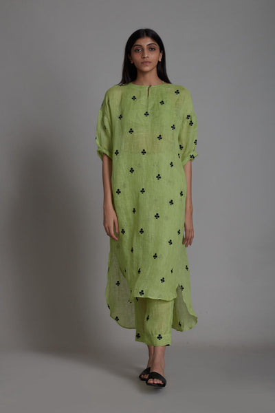 MATI TRUMP CARD TUNIC DRESS-GREEN Fashion Mati