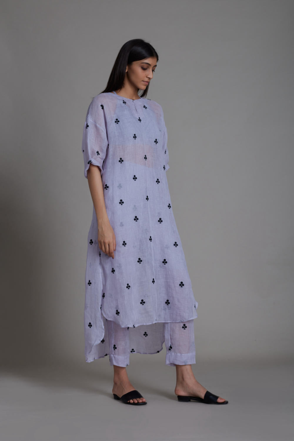 MATI TRUMP CARD TUNIC DRESS-LAVENDER Fashion Mati