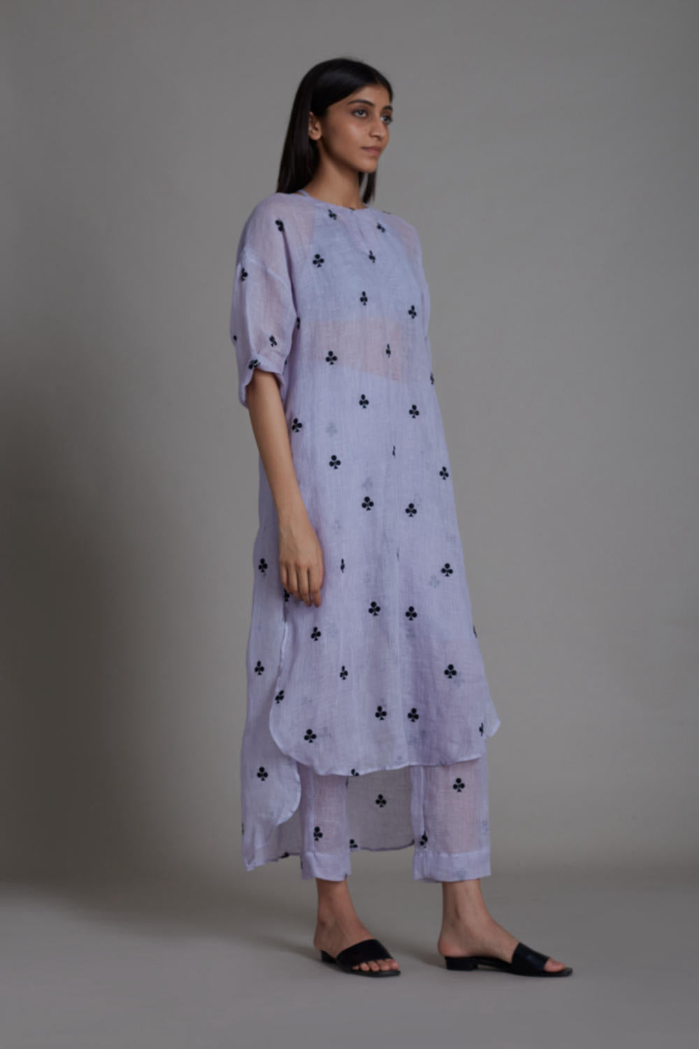 MATI TRUMP CARD TUNIC DRESS-LAVENDER Fashion Mati