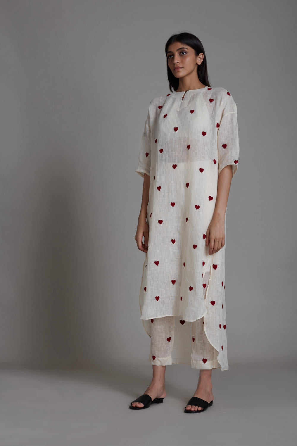 MATI TRUMP CARD TUNIC DRESS-OATMEAL Fashion Mati