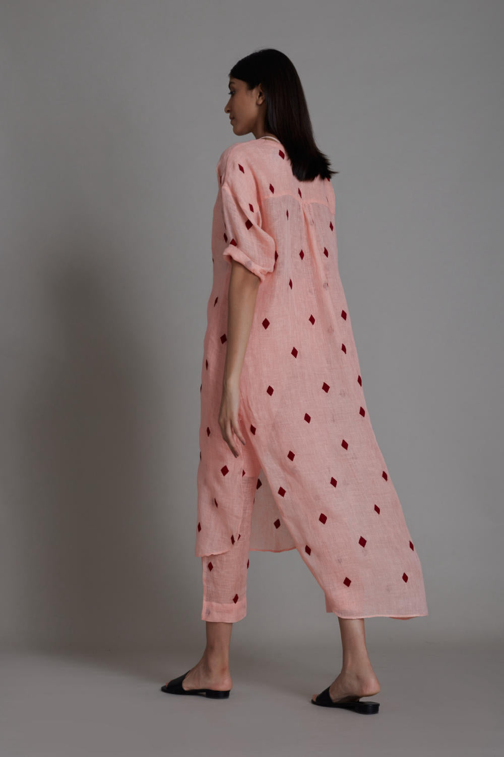 MATI TRUMP CARD TUNIC DRESS-PINK Fashion Mati