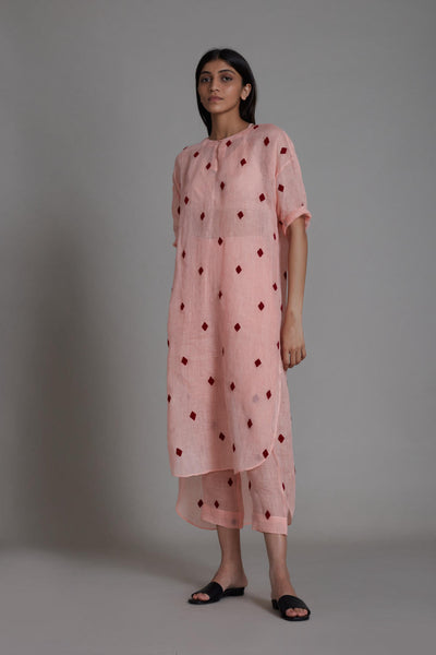 MATI TRUMP CARD TUNIC DRESS-PINK Fashion Mati