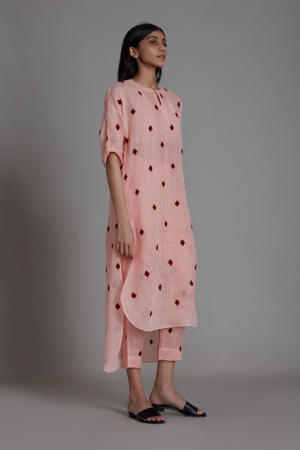 MATI TRUMP CARD TUNIC DRESS-PINK Fashion Mati
