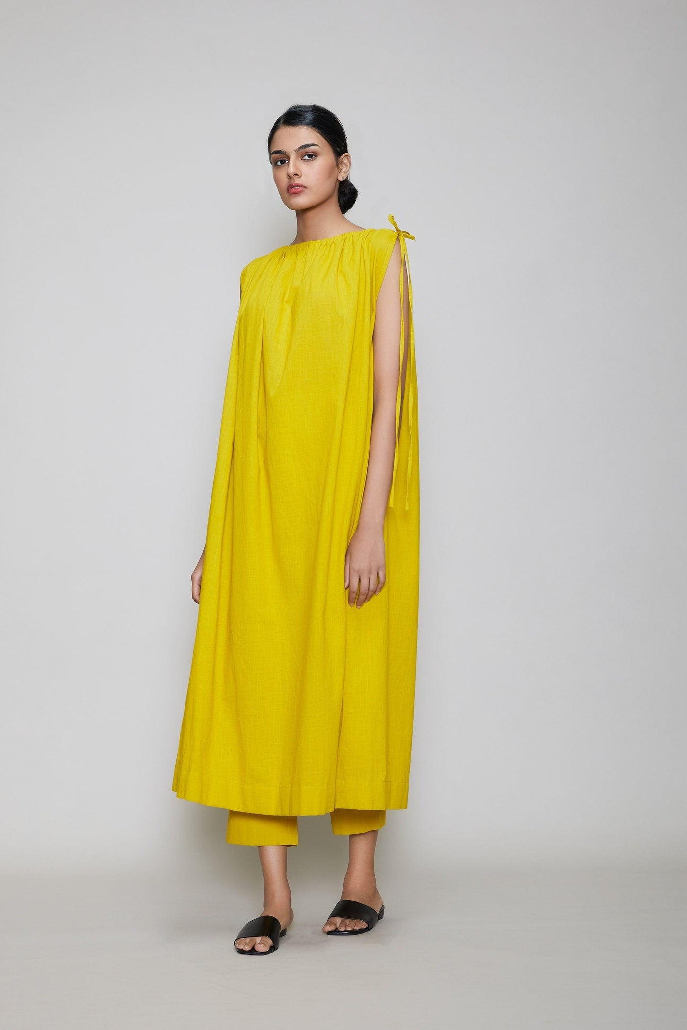 MATI YUPA AAKAAR DRESS - YELLOW Fashion Mati