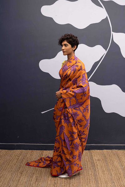 MAUI ORANGE SAREE Fashion Yam