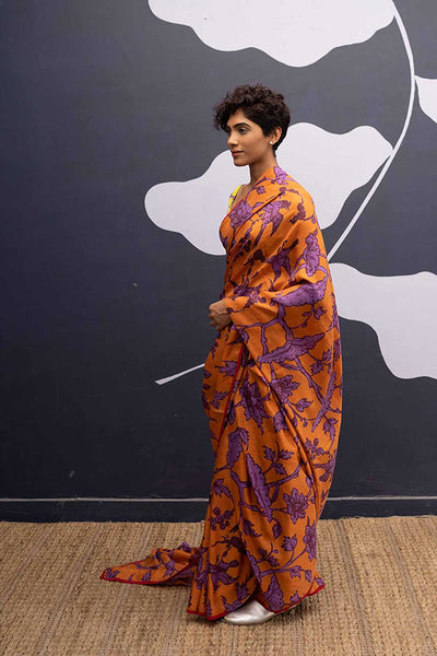 MAUI ORANGE SAREE Fashion Yam