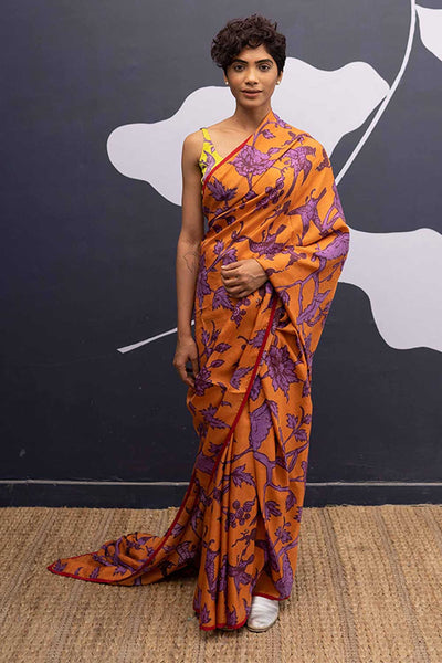 MAUI ORANGE SAREE Fashion Yam