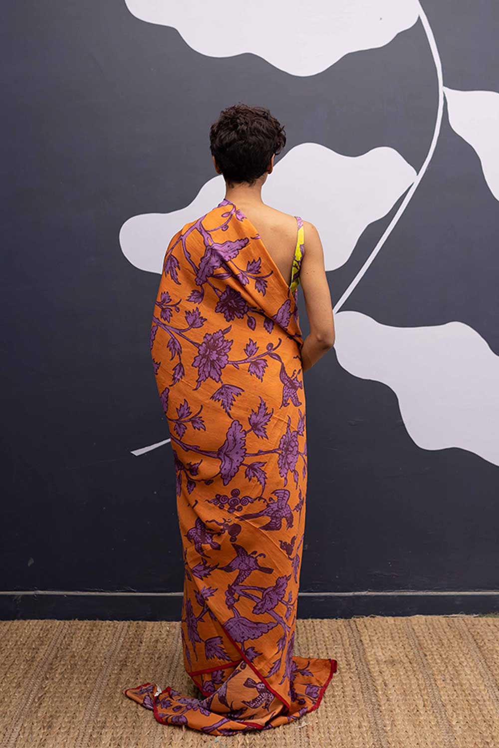 MAUI ORANGE SAREE Fashion Yam