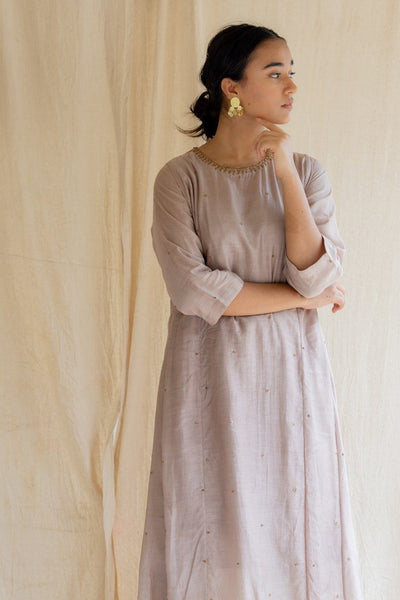 Mauve Abha Kurta Set Fashion Nirjara