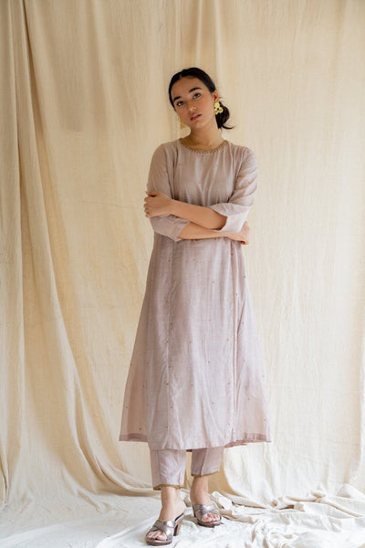 Mauve Abha Kurta Set Fashion Nirjara