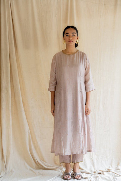 Mauve Abha Kurta Set Fashion Nirjara