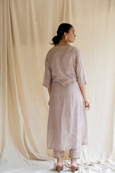 Mauve Abha Kurta Set Fashion Nirjara