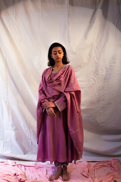 Mauve Side Kalidar Kurta Fashion Juanita 