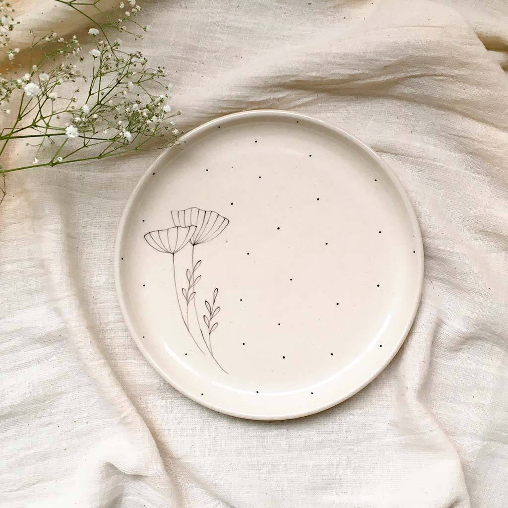Meadow Quarter Plate ( Set of 2 ) Home Minimal Indian 