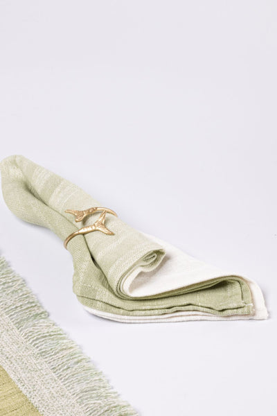 Mermaid Napkin Rings Gold-Set of 4 Home Gado Living