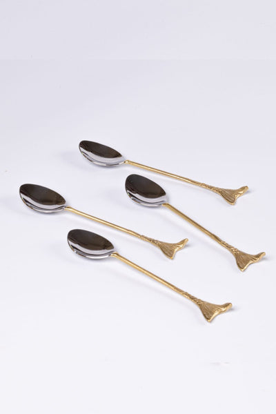 Mermaid Sona Chaandi Dessert Spoons-Set of 4 Home Gado Living