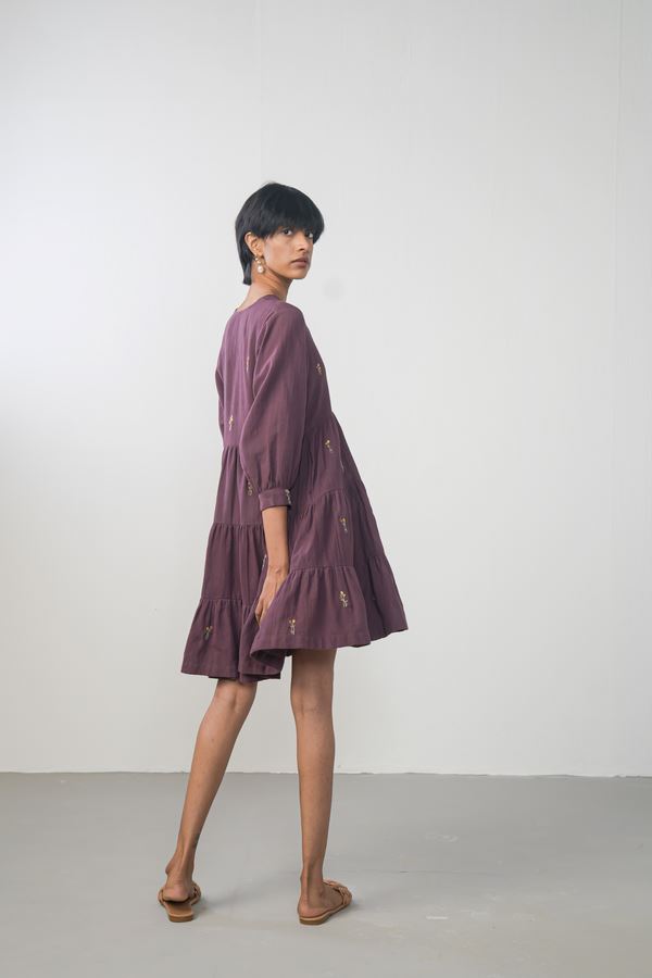 Buy Midnight Moments handwoven organic cotton dress from C&W