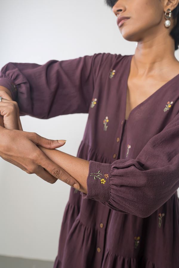 Midnight Moments handwoven organic cotton dress Fashion SUI 