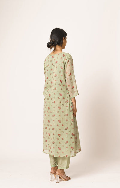Mint Green Aayat Kurta and Pant Set Fashion DOT