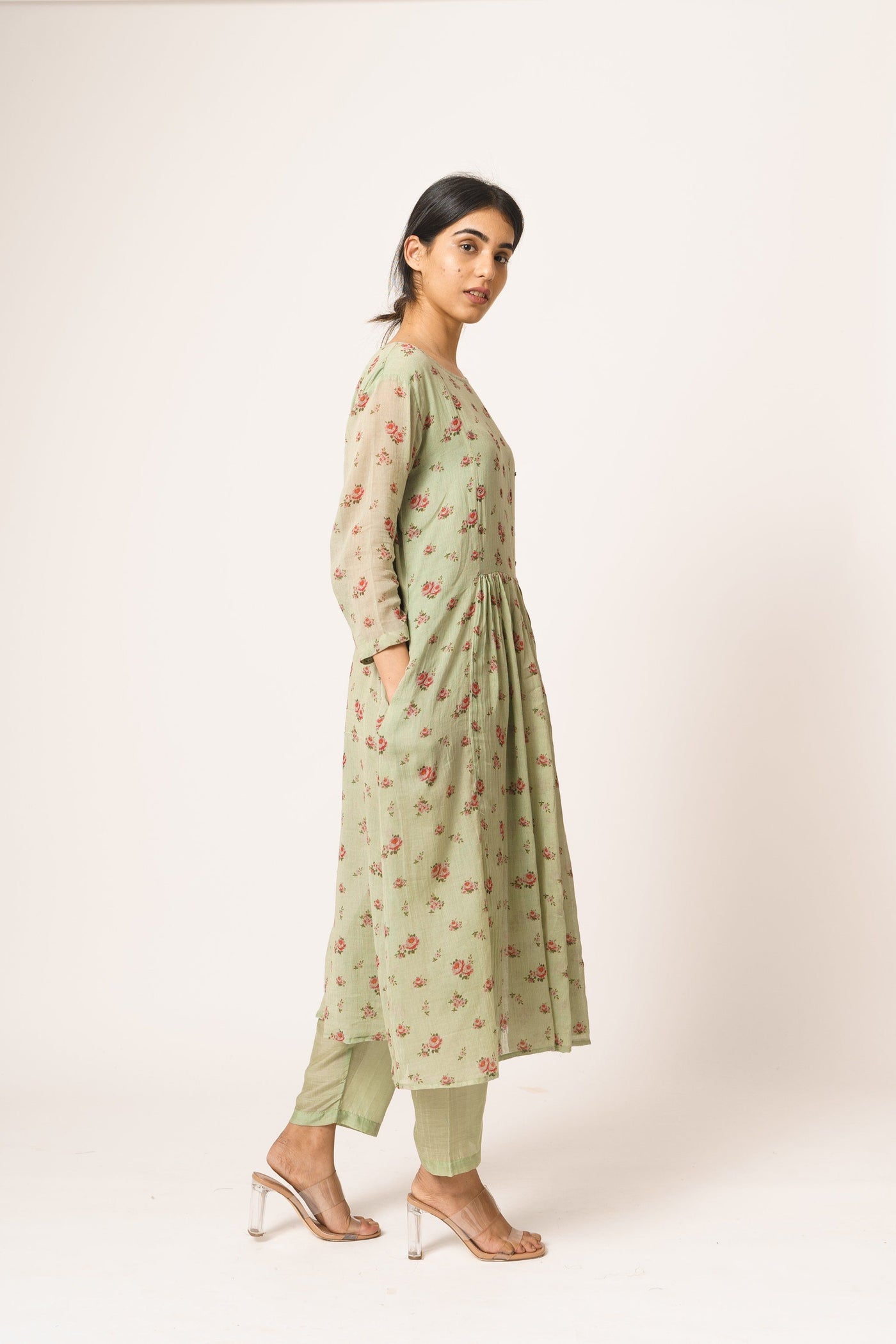 Mint Green Aayat Kurta and Pant Set Fashion DOT