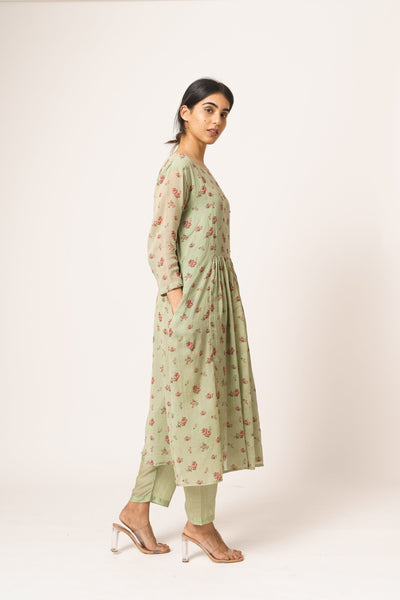 Mint Green Aayat Kurta and Pant Set Fashion DOT