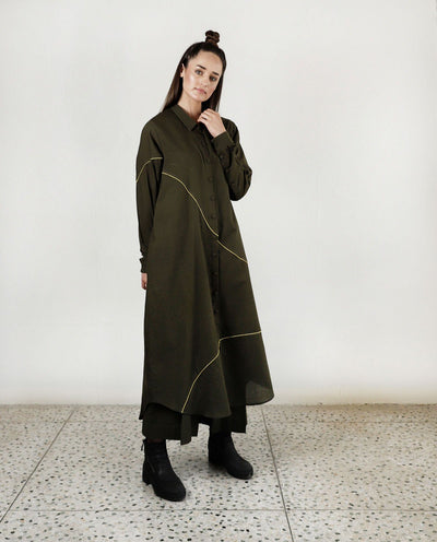 MOVEMENT OLIVE OVERLAY SHIRT Fashion Rias 